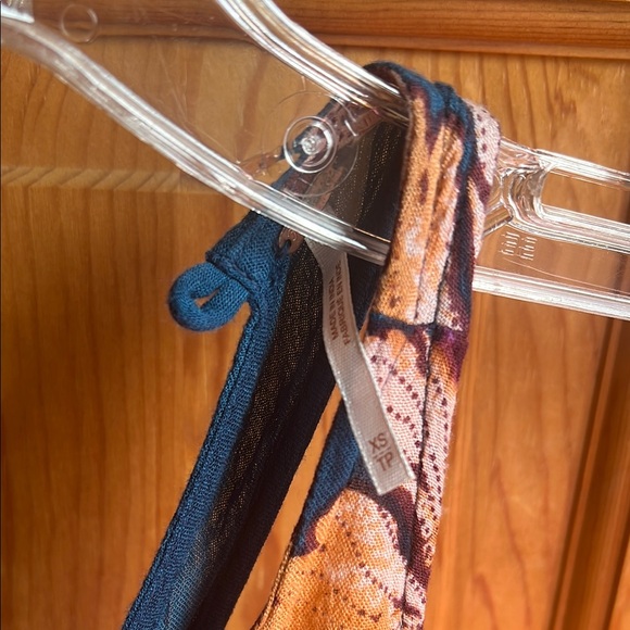 Free People Mini Dress in Blue and Orange - Picture 3 of 3